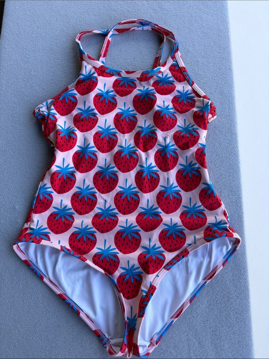 Hanna Andersson Other - Strawberry Print Pink One-Piece Swimsuit